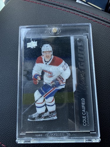 Cole Caufield [Clear Cut] #201 2021 Upper Deck card