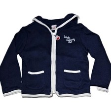 Gymboree Winter 2003 Girls Sz 4 Whale Watching Line Blue Whale Zip Long Sleeve