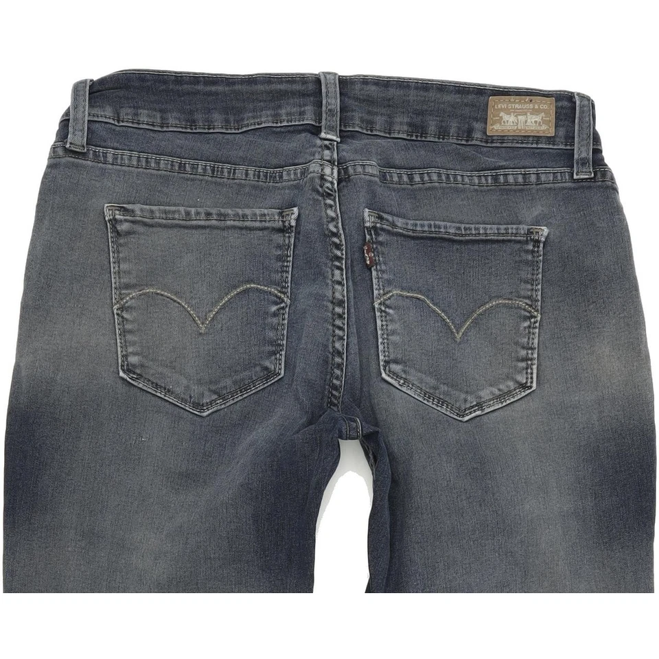 Levi's Femme Bleu Skinny Slim Jegging Stretch Jeans W28 L30 (58766) - Photo 4/4