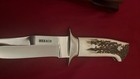 George Herron Custom Stag Chute Knife #2275- orig Sheath -Loveless Era . Rare! — photo 4
