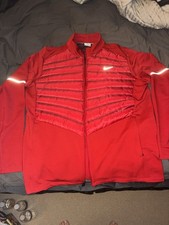 Nike Mens Aeroloft 800 Running Jacket Goose Down Red Rare Sz XL Retail 250