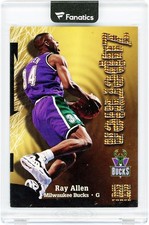 Ray Allen Milwaukee Bucks 1997-98 Skybox Force Gold #198 #27/50 Card