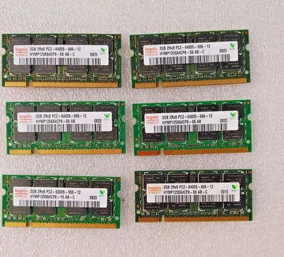lote de 6 Hynix PC2-6400S DDR2 - Memoria para portátil Foto 1 de 4