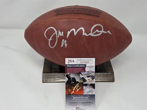 JOE MONTANA signed Wilson football Game Ball DUKE JSA COA 49ERS