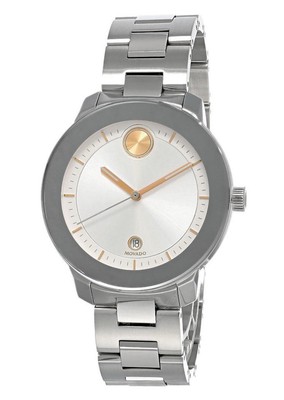 Brand New Movado Bold Women s Verso Stainless Steel Bracelet Watch 3600747