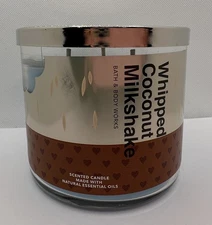 Bath & Body Works Whipped Coconut Milkshake 14.5 Oz 3 Wick Candle