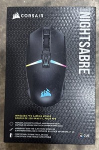 Corsair NIGHTSABRE WIRELESS RGB Gaming Mouse, hyper-fast sub-1ms SLIPSTREAM WIRE