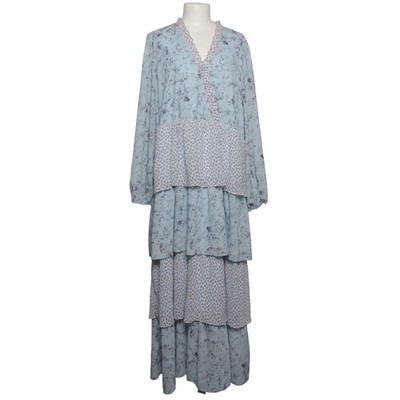Love Copenhagen, Wickelkleid, Größe: 46, Blau/Lila, Blumen, Damen #LS8