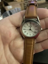 PCA ClassicWatch - Silver Case, Roman Numeral Face, Luxury Brown Leather Strap