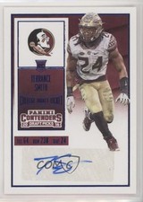 2016 Contenders Draft Picks College Ticket Blue Foil Terrance Smith Auto 5p5