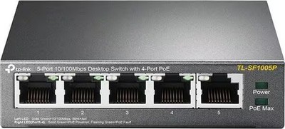 TP-LINK TL-SF1005P 5x Port Desktop Fast Ethernet Switch Unmanaged PoE