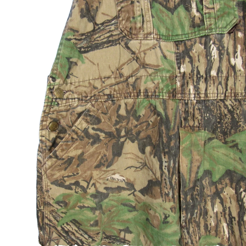 WALLS Men's REALTREE CAMOUFLAGE Hunting Outdoor UNLINED OVERALLS Men's Sz 40x32 - Image 3 of 4