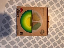 Food Huggers NIB Silicone food saver Pk 5 Resusable
