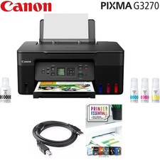 Canon PIXMA G3270 Wireless MegaTank All-in-One Printer with Essentials and Cable