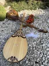 Traditional Kazakh Dombra | Gift Set w/ Case + Accessories | Handcrafted