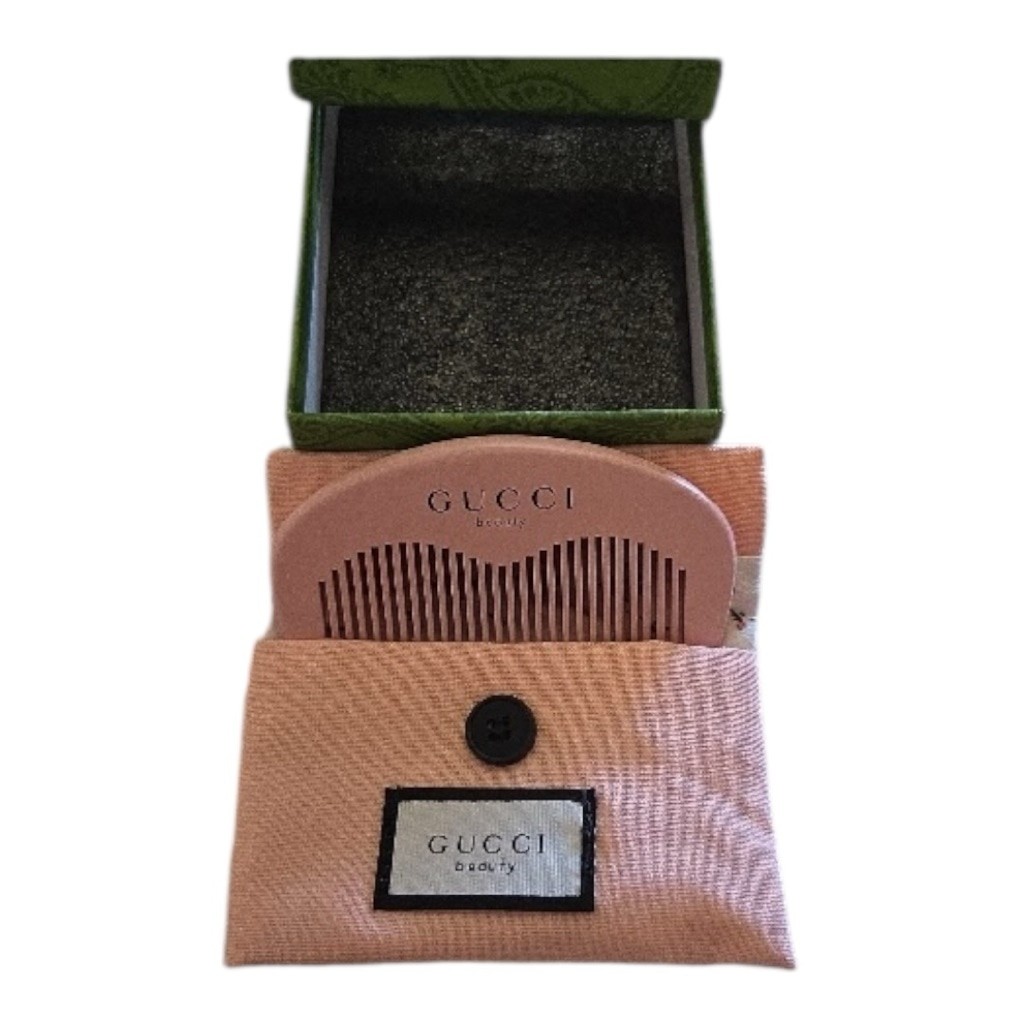 Gucci Beauty Pink Hair Comb with Green Box & Pouch One Size | eBay