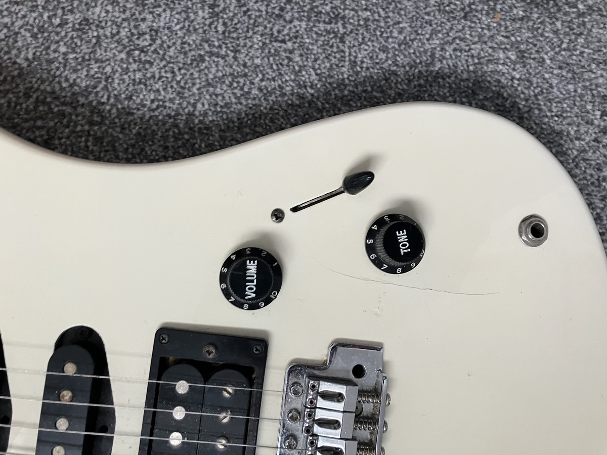yamaha RGX112 1980's electric guitar, white with black neck | eBay