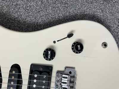 yamaha RGX112 1980's electric guitar, white with black neck | eBay