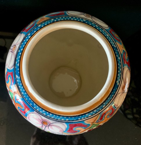 Hand Painted Mexican Talavera Ginger Jar, Signed Delores Hecho Y Pintado A Mano - Picture 4 of 8