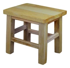 Solid Hard Wood Stool Step Stool Kids Children Adult Small Stool Natural
