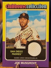 2024 TOPPS HERITAGE BASEBALL CLUBHOUSE COLLECTION JOE MUSGROVE PADRES Game-Used