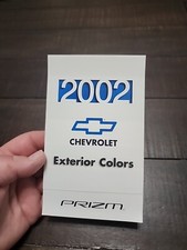 2002 Chevrolet Prizm Exterior Colors Sales Literaturebrochure Chevy