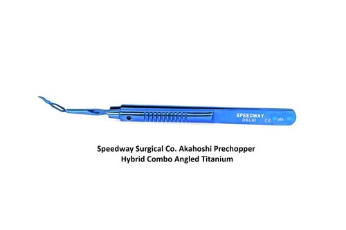 Akahoshi Prechopper Hybrid Combo Angled Titanium Ophthalmic Instrument - Picture 2 of 9