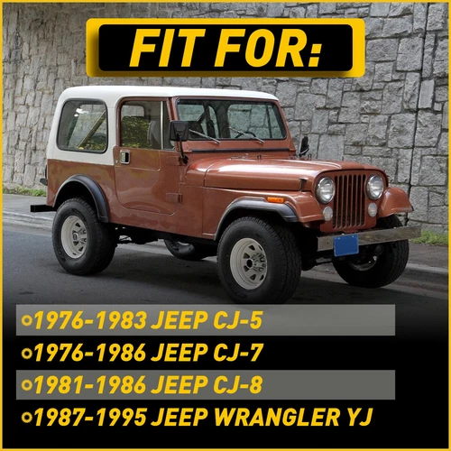 2X 55009801KS Inside Door Handle Pull Strap Tan For Jeep Wrangler YJ 1987-1995 K - Picture 6 of 7