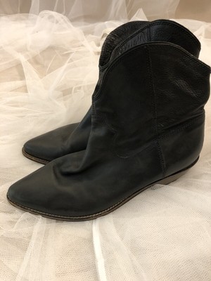 black low cowboy boots