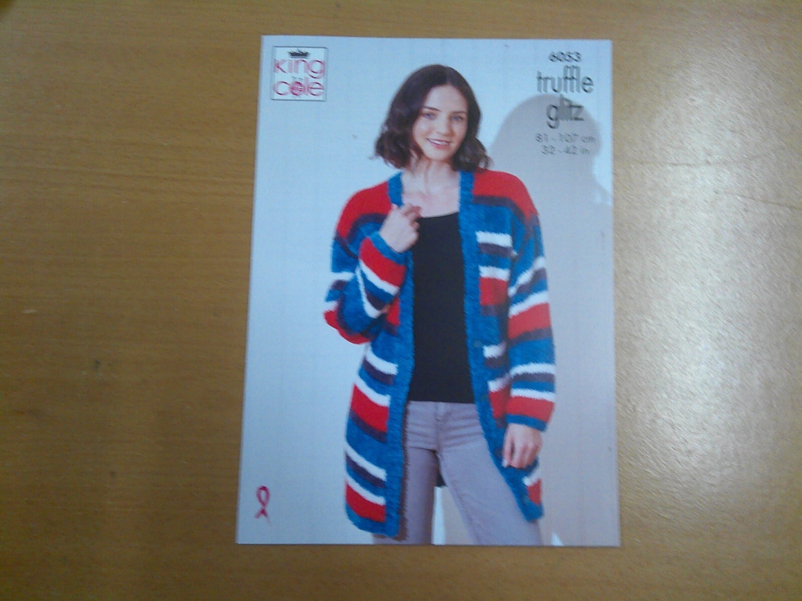 King Cole Sweater and Cardigan Pattern 6053 in Truffle Glitz   81 - 107 cm