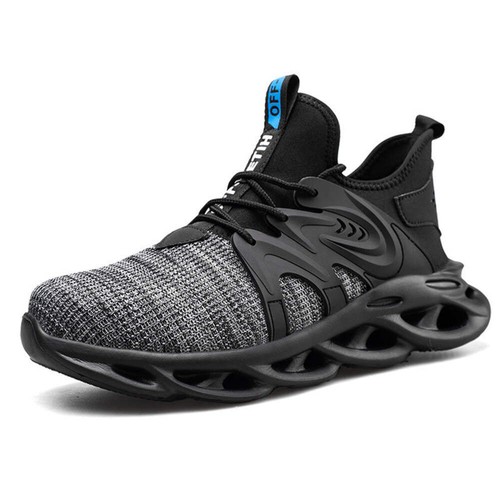 Men's Work Safety Shoes Summer Breathable Lightweight Mesh Construction Shoes An - Picture 28 of 43