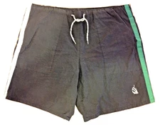 VTG 90s Nautica Mens Large Swim Trunks Blue Green Nylon Cotton