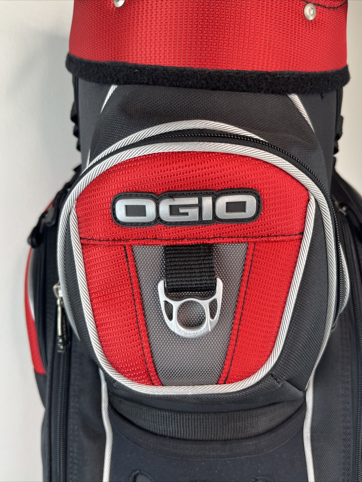 Ogio Atlas Red Uniter Golf Cart Bag 15 WayRain CoverStrap eBay