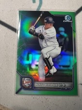 2022 Bowman NPB Nippon Chrome Refractor Kento Watanabe Green /99