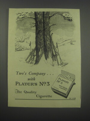 1954 Players No. 3 Cigarettes Ad - Two's company