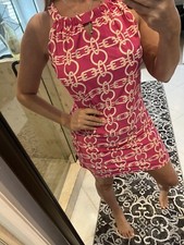 Aryeh Women Pink Cream  Cutout Nylon New Casual Dress S New Nwt Anthropologie