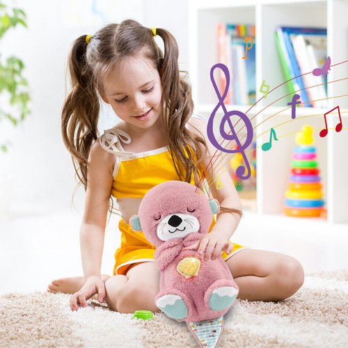 Schlummer Otter Kuscheltier mit Atembewegung und Musik Baby Plüsch Spielzeug NEU - Bild 9 von 39