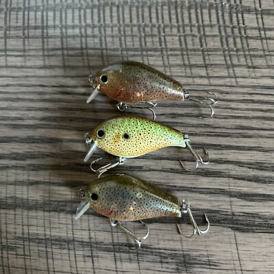 3 LUCKY CRAFT Clutch SR Assorted Real Skin Hard To Find Rare 0.5 (SP-C) Limited