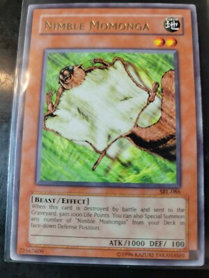 Yugioh Nimble Momonga SRL-086 Rare Unlimited Pack Fresh 