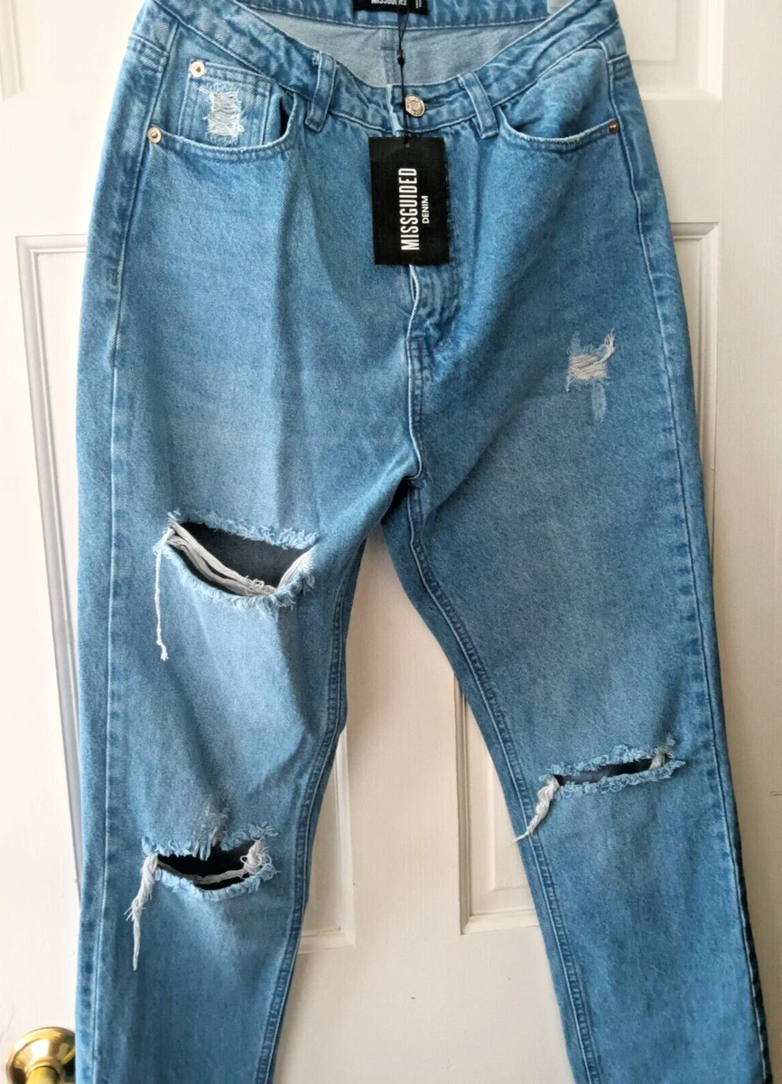 Missguided high waisted jeans sales