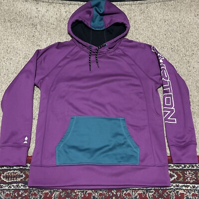 Men's Burton Crown Bonded Solution Dyed Pullover Hoodie Deep Lake
