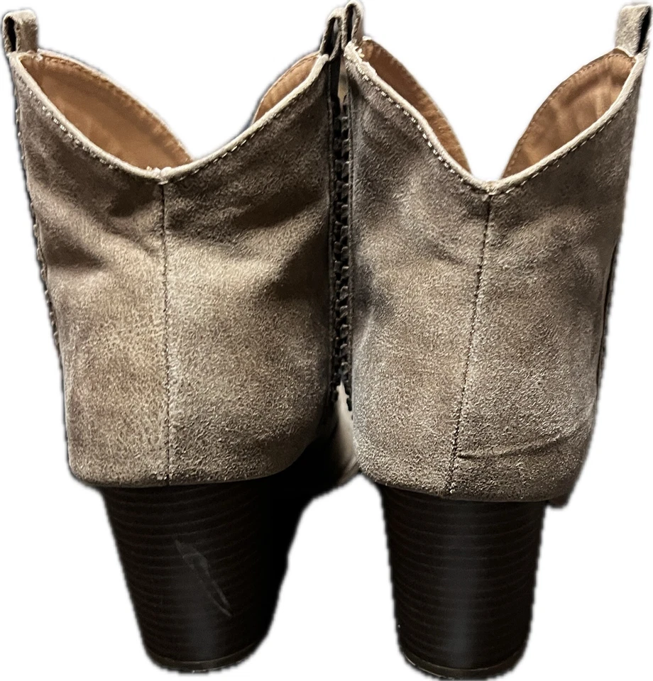 Botas de cuero Qupid Western para mujer talla US 8.5 UK 6.5 tostadas/marrones tacón de 2.5" Foto 4 de 4