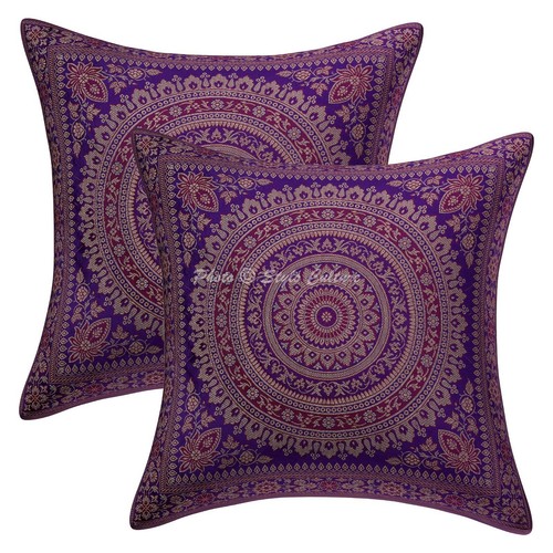 Cushion Cover Bohemian Traditional Yoga Home Decor Pillow Cover Case 16 x 16 in - Picture 1 of 6