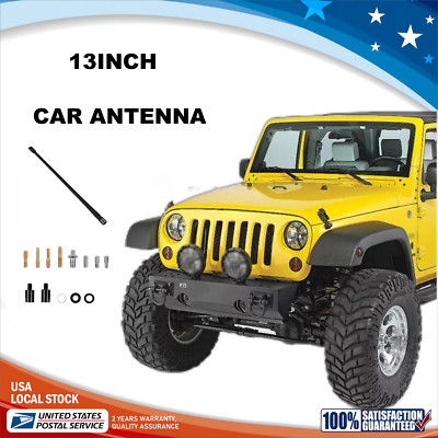 MGT 13'' Rubber Antenna For Jeep Wrangler JK JKU JL JLU Rubicon Sahara 2007-2022
