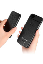 External Wireless Charging batter case for iPhone X  3500mAh Battery Black