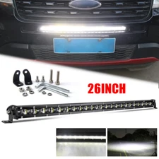 6D Behind Grille Mount 26" Slim LED Light Bar Fit Ford 2016-19 Explorer Jeep SUV