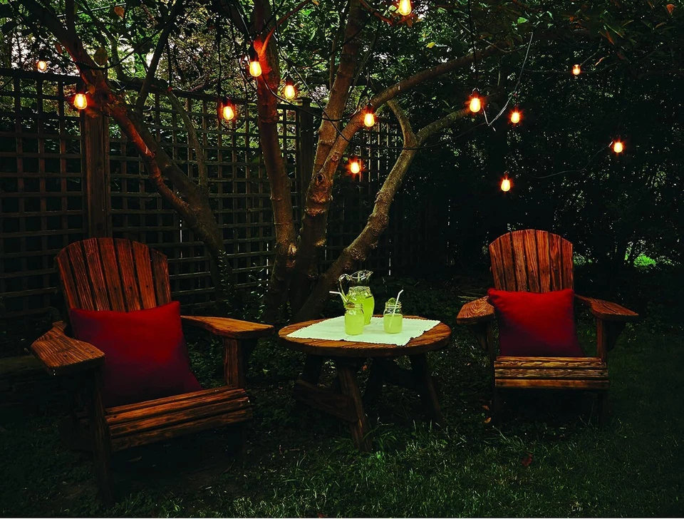 4Pack 48Ft Pendant String Light, LED S14 Clear, 15 Socket 36" Spacing, 1W, 2700K - Image 3 of 3