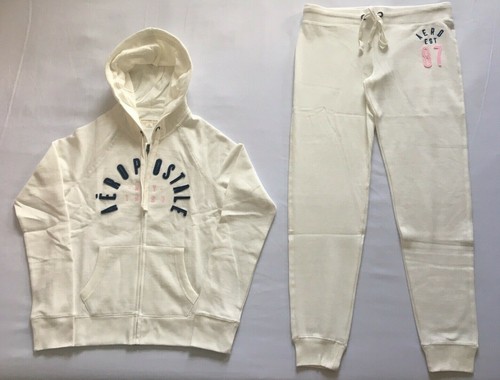 Aeropostale Women's Off White Hoodie 