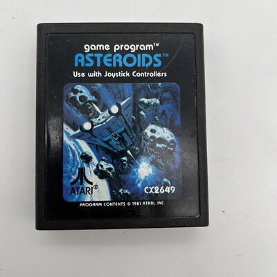 Asteroids (Atari 2600, 1981) Tested & Working Authentic Cartridge Only