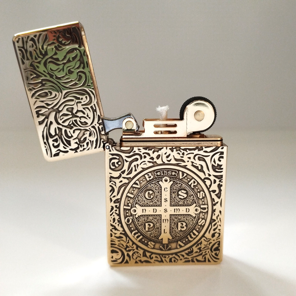 Zorro ZL8 Constantine Brass Lighter - Ultra-Thin Case & Heavy Duty